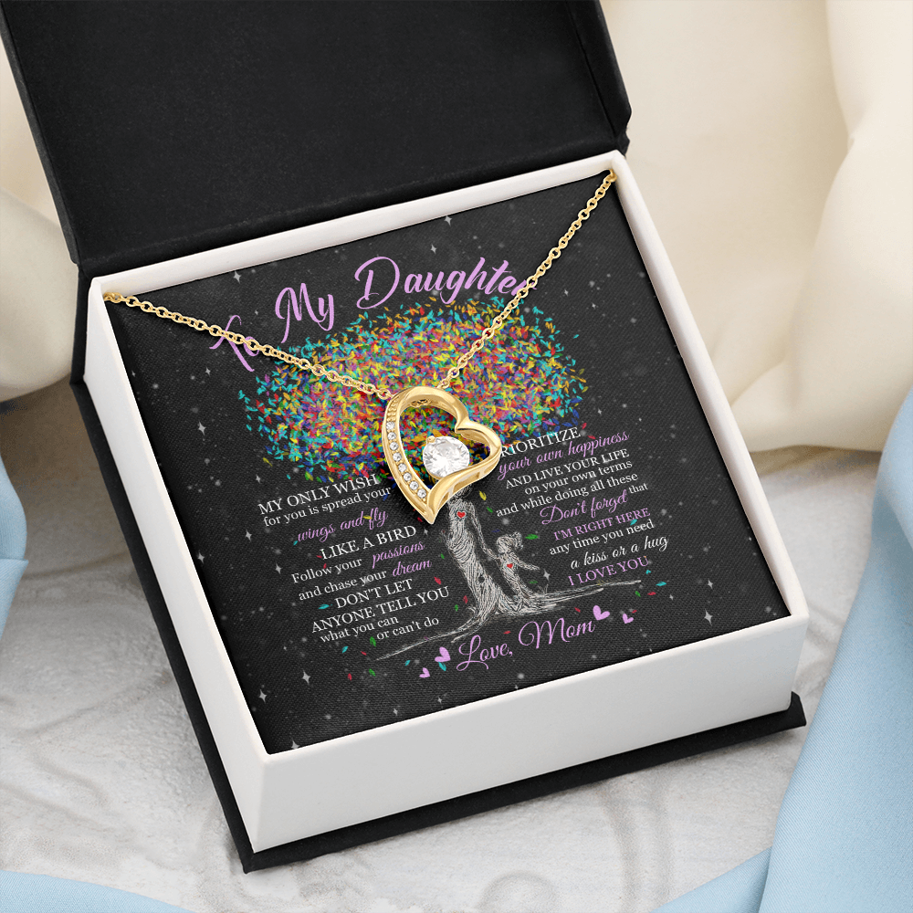 To My Daughter - Live Your Life - Forever Love Necklace SO178T