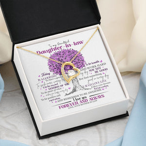 Daughter In Law - Mother In Law - Believe In Yourself - Forever Love Necklace
