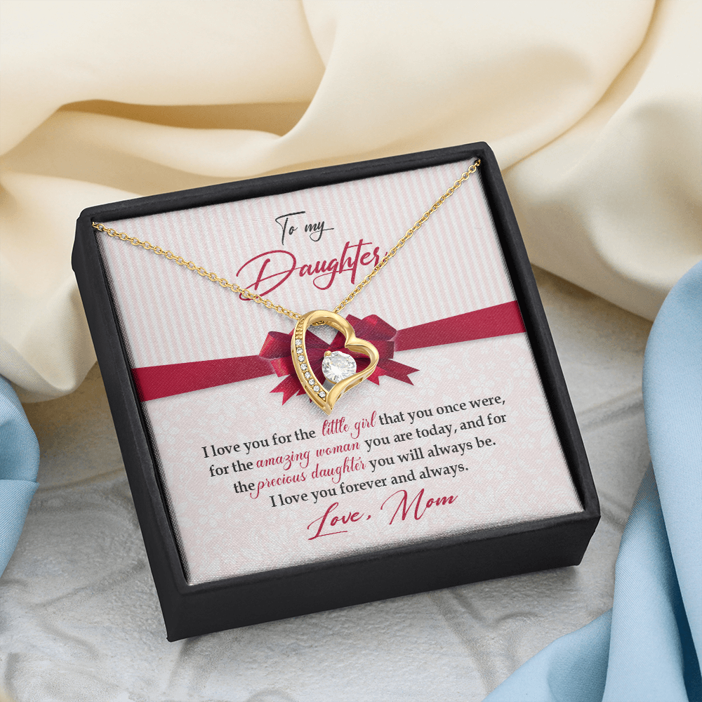 To My Daughter - I Love You For The Little Girl - Forever Love Necklace SO157V