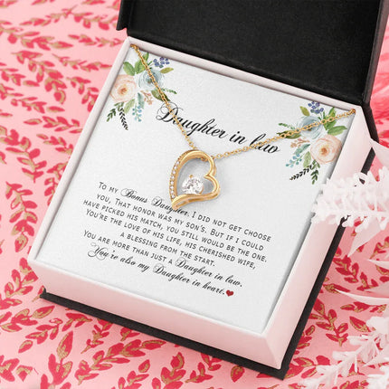 Daughter In Law - You Are Also My Daughter In Heart - Forever Love Necklace SO167V - Charming Present