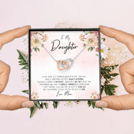 To My Daughter - When We Are Not Together - Necklace DR06 - Charming Present