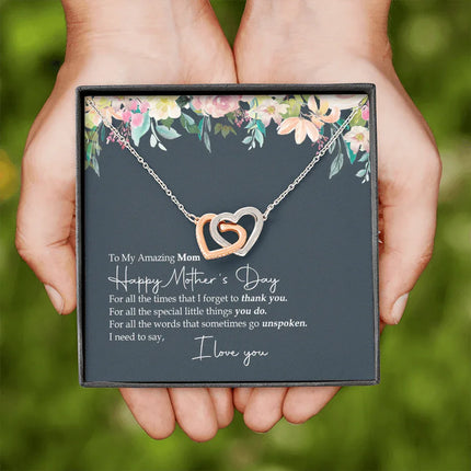 To My Amazing Mom - Happy Mother's Day - Necklace SO60V - Charming Present