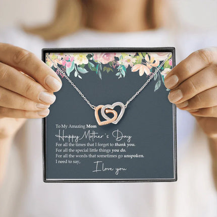 To My Amazing Mom - Happy Mother's Day - Necklace SO60V - Charming Present
