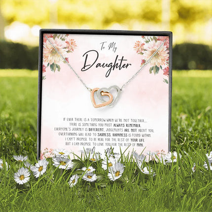 To My Daughter - When We Are Not Together - Necklace DR06 - Charming Present