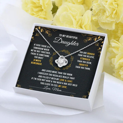 To My Beautiful Daughter - You Are Braver Than You Believe - Necklace SO40V - Charming Present