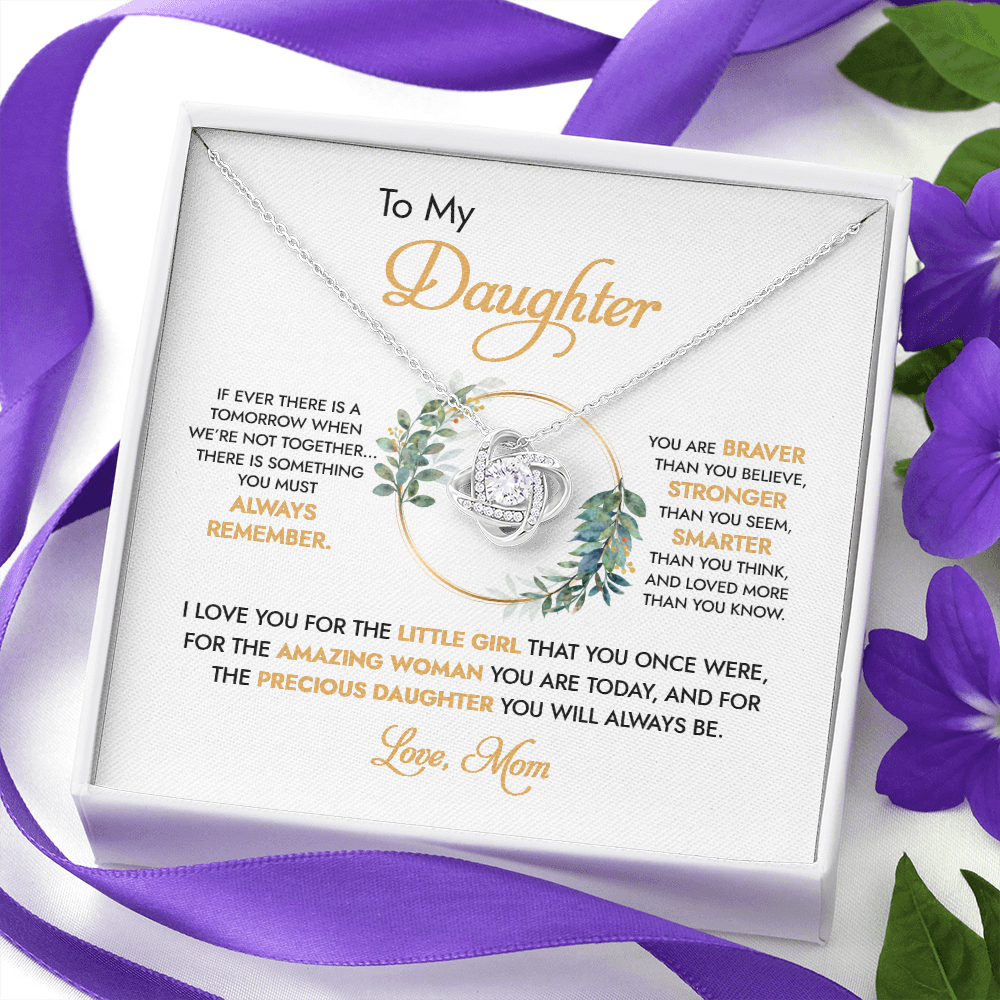 To My Daughter - I Love You For The Little Girl - Necklace DR05