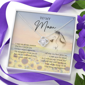 To My Mom I Will Just Say Thank You Necklace SO42