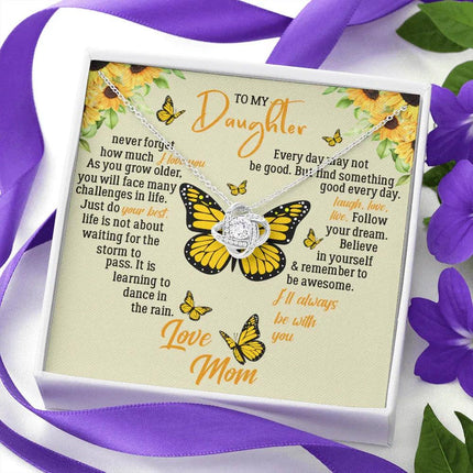 To My Daughter - Never Forget How Much I Love You - Necklace SO121T - Charming Present