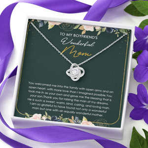 To My Boyfriend's Mom Thank You For Raising The Man Of My Dreams Necklace SO22V