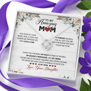 To My Mom - I Am So Thankful To Have You As My Mom - Necklace SO120V