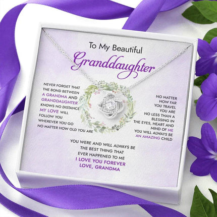 To My Granddaughter You Will Always Be An Amazing Child - Necklace SO91 - Charming Present