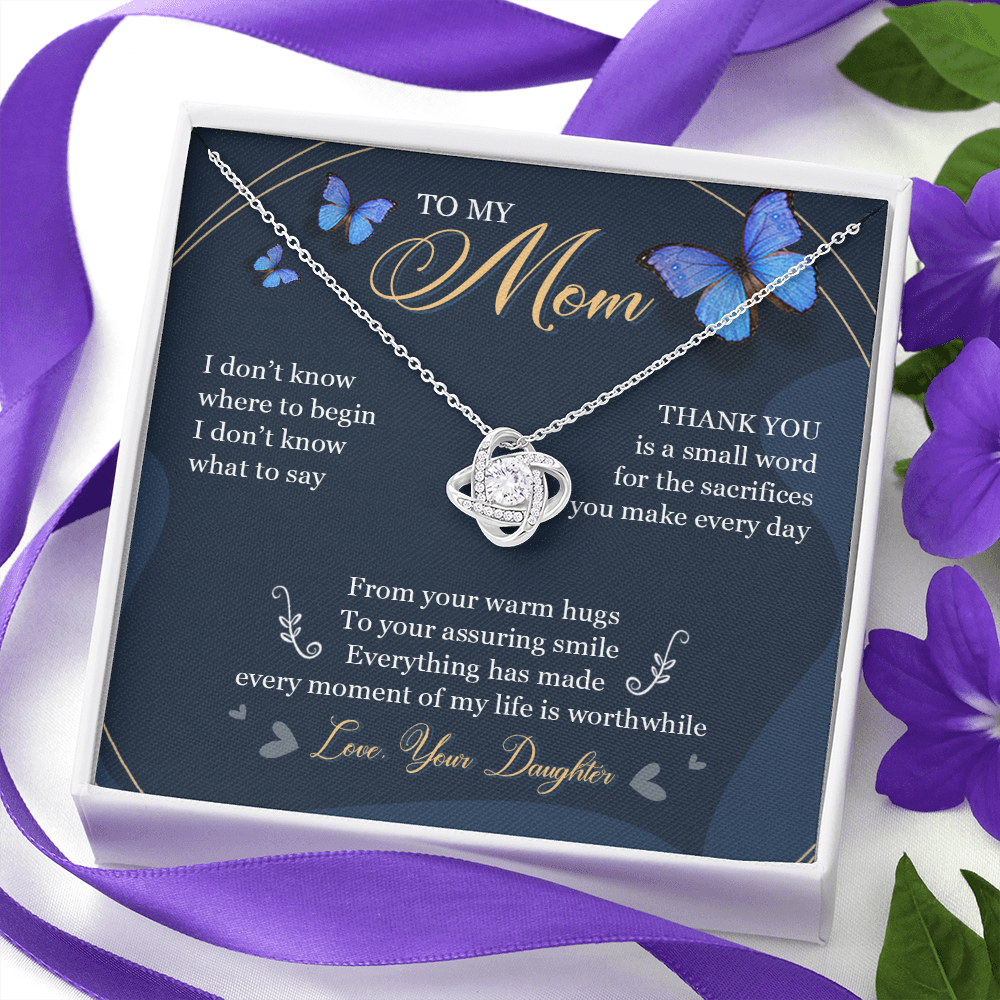 To My Mom - Thank You For All Your Sacrifices - Necklace SO07T