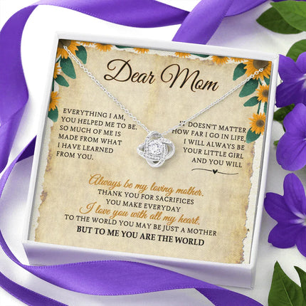 Dear Mom I Will Always Be Your Little Girl - Necklace SO28V - Charming Present