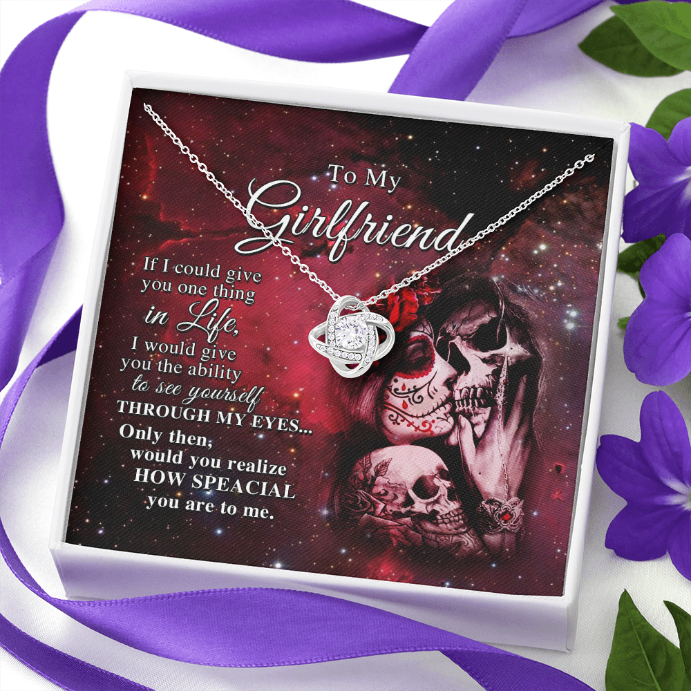 To My Girlfriend, If I Could Give You One Thing In Life Necklace SO01v1