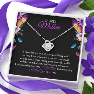To My Mom In Heaven - I Miss The Warmth Of Your Gentle Hug - Necklace SO90V