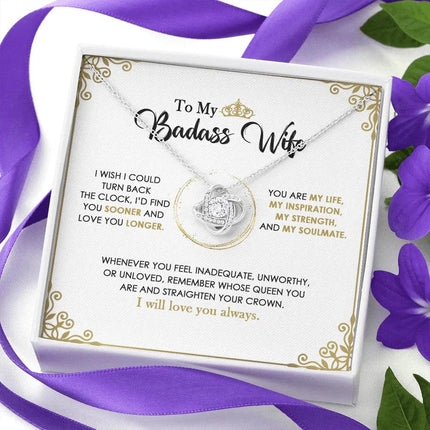 To My Badass Wife - You Are My Life - Necklace SO145V - Charming Present