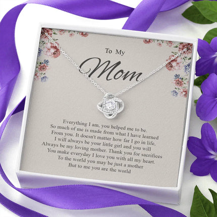 To My Mom You Are The World To Me Necklace SO81 - Charming Present