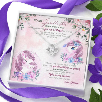 To My Granddaughter - You Are My Sunshine - Necklace DR14 - Charming Present