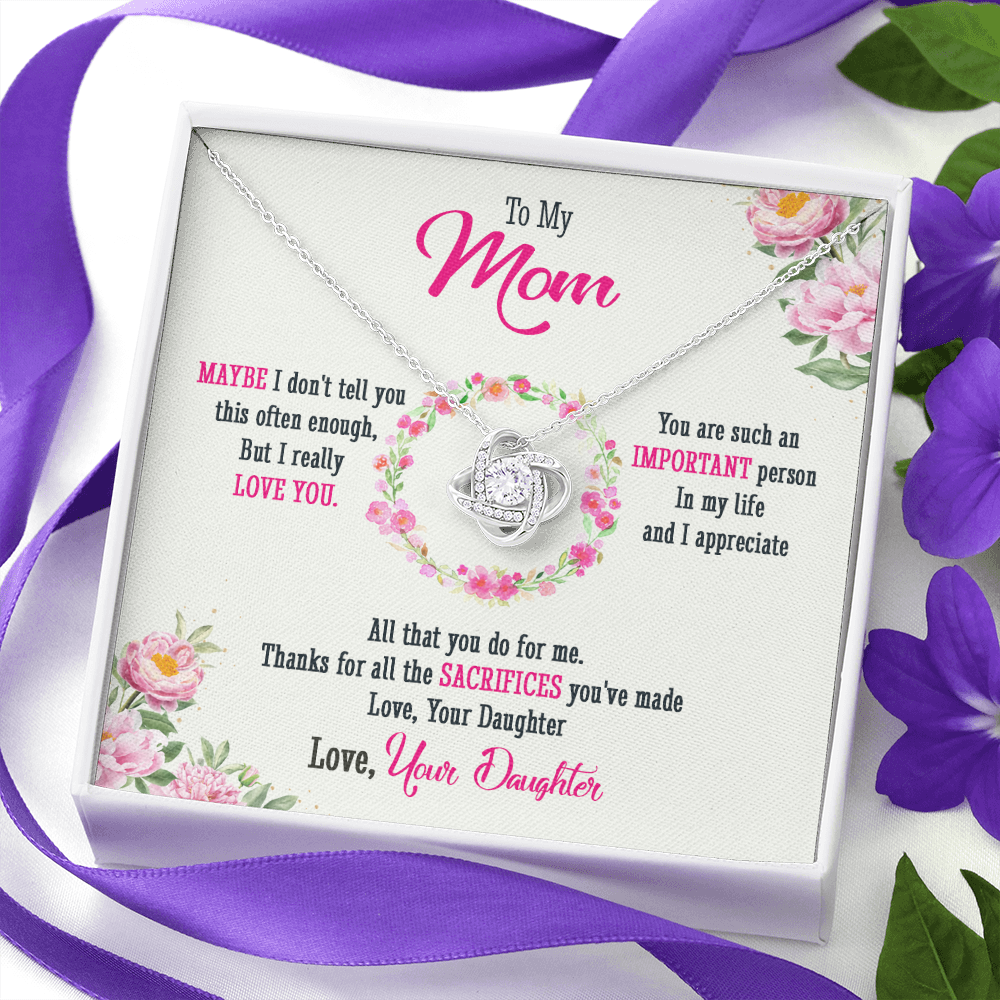 To My Mom - Thanks For All Your Sacrifices - Necklace SO39T