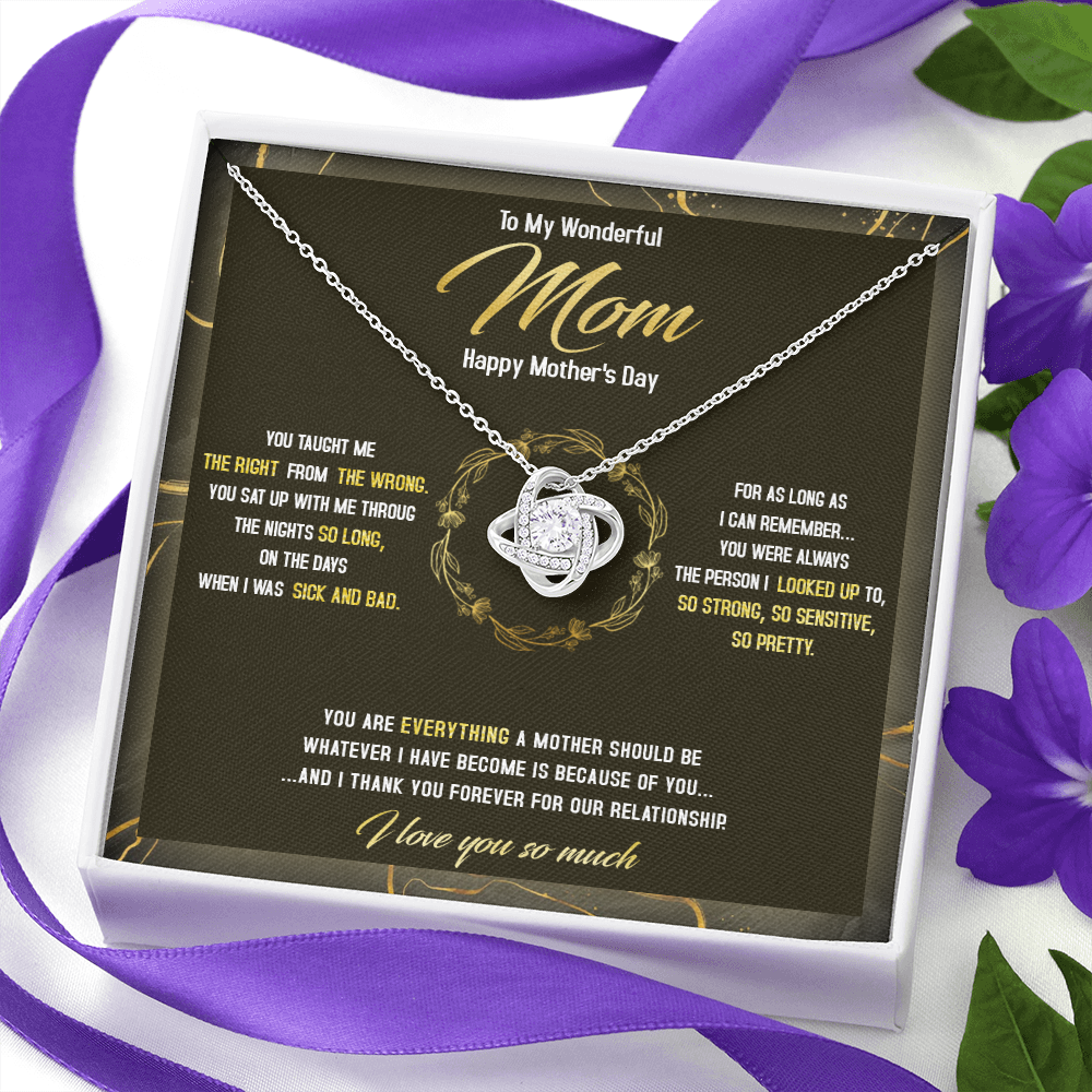 To The Best Mom - Happy Mother's Day The Person I Looked Up To - Necklace SO41Tv2