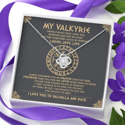 To My Daughter - Never Forget That I Love You To Valhalla - Viking Necklace SO111T - Charming Present