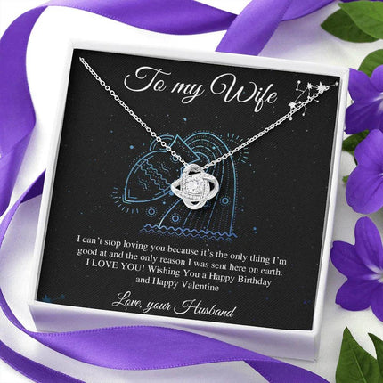 To My Wife I Can't Stop Loving You Necklace SO18v1 - Charming Present