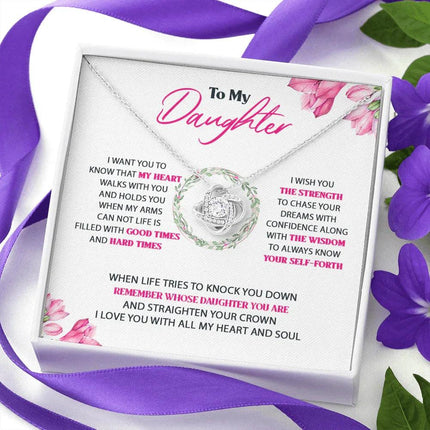 To My Daughter - My Heart Walks With You - Necklace SO64T - Charming Present