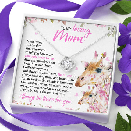 To My Mom - I Will Still Always Be Yours And Always In Your Heart - Necklace SO49T - Charming Present