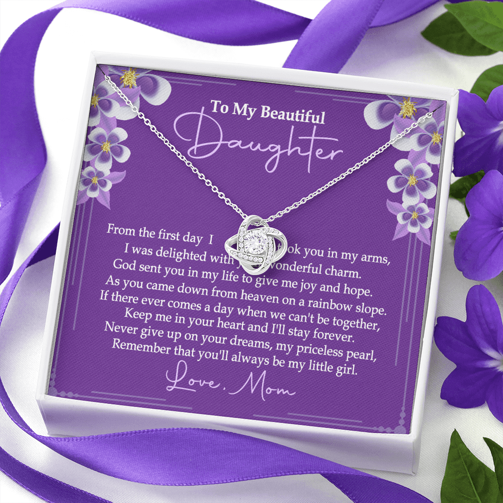 To My Beautiful Daughter - You'll Alway Be My Little Girl - Necklace SO76V
