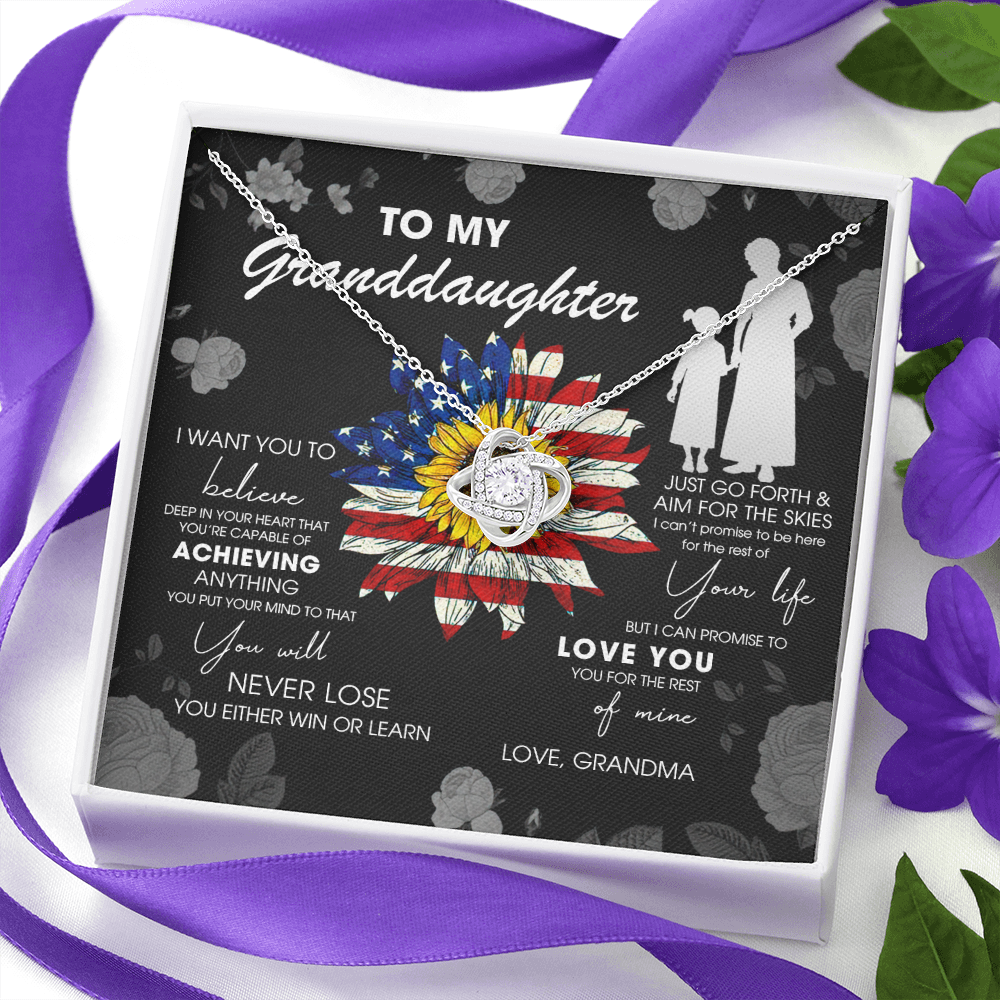 To My Granddaughter - Just Go Forth & Aim For The Skies - Necklace DR08