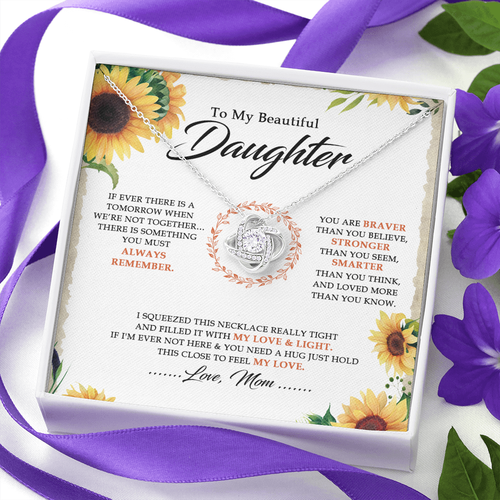 To My Beautiful Daughter - You Are Braver Than You Believe - Necklace SO18V