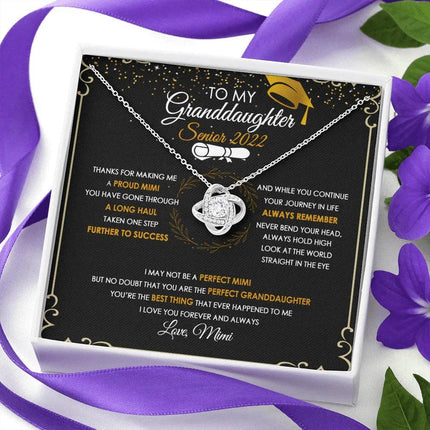 To My Granddaughter From MIMI - Senior 2022 - Necklace SO63V2 - Charming Present