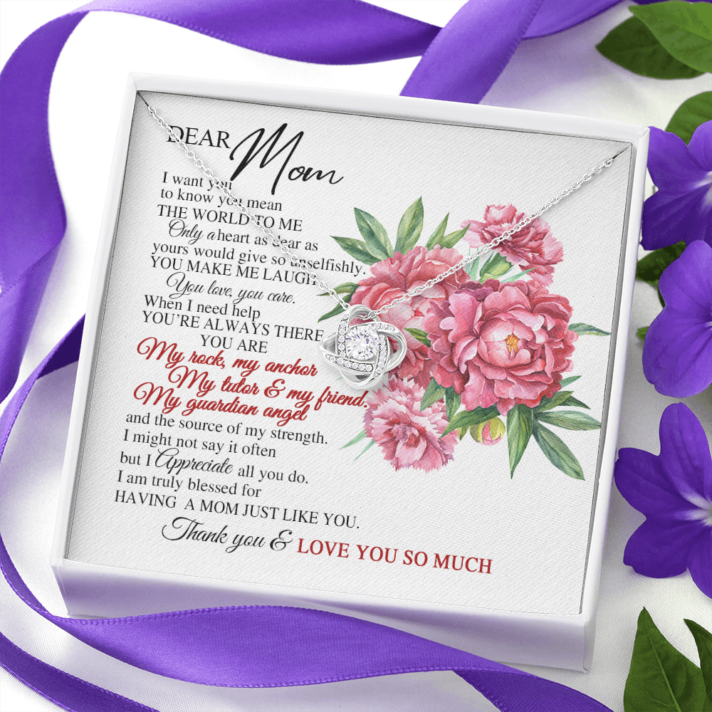 Dear Mom I Truly Blessed For Having A Mom Just Like You Necklace SO63