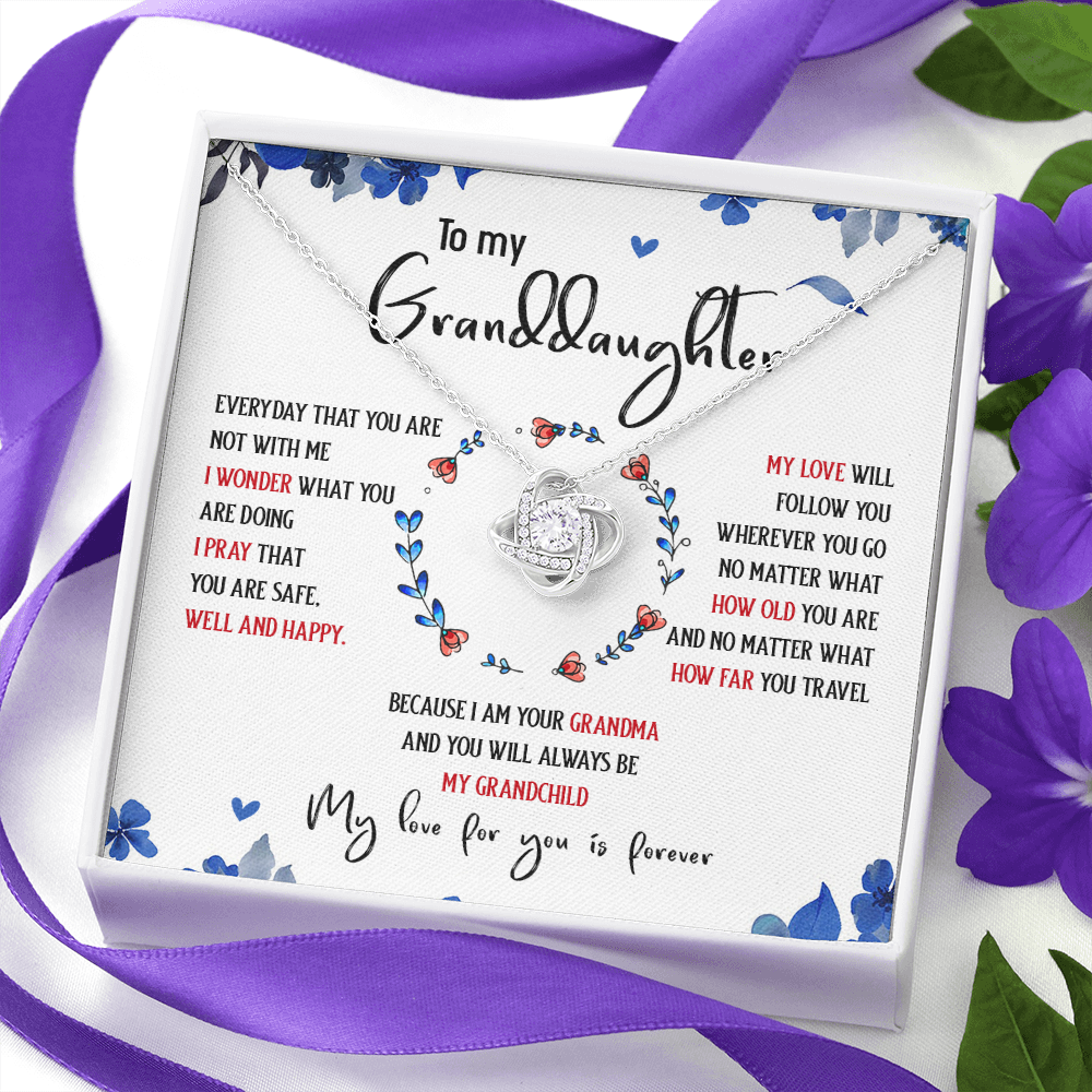 To My Granddaughter My Love For You Is Forever - Necklace SO35T