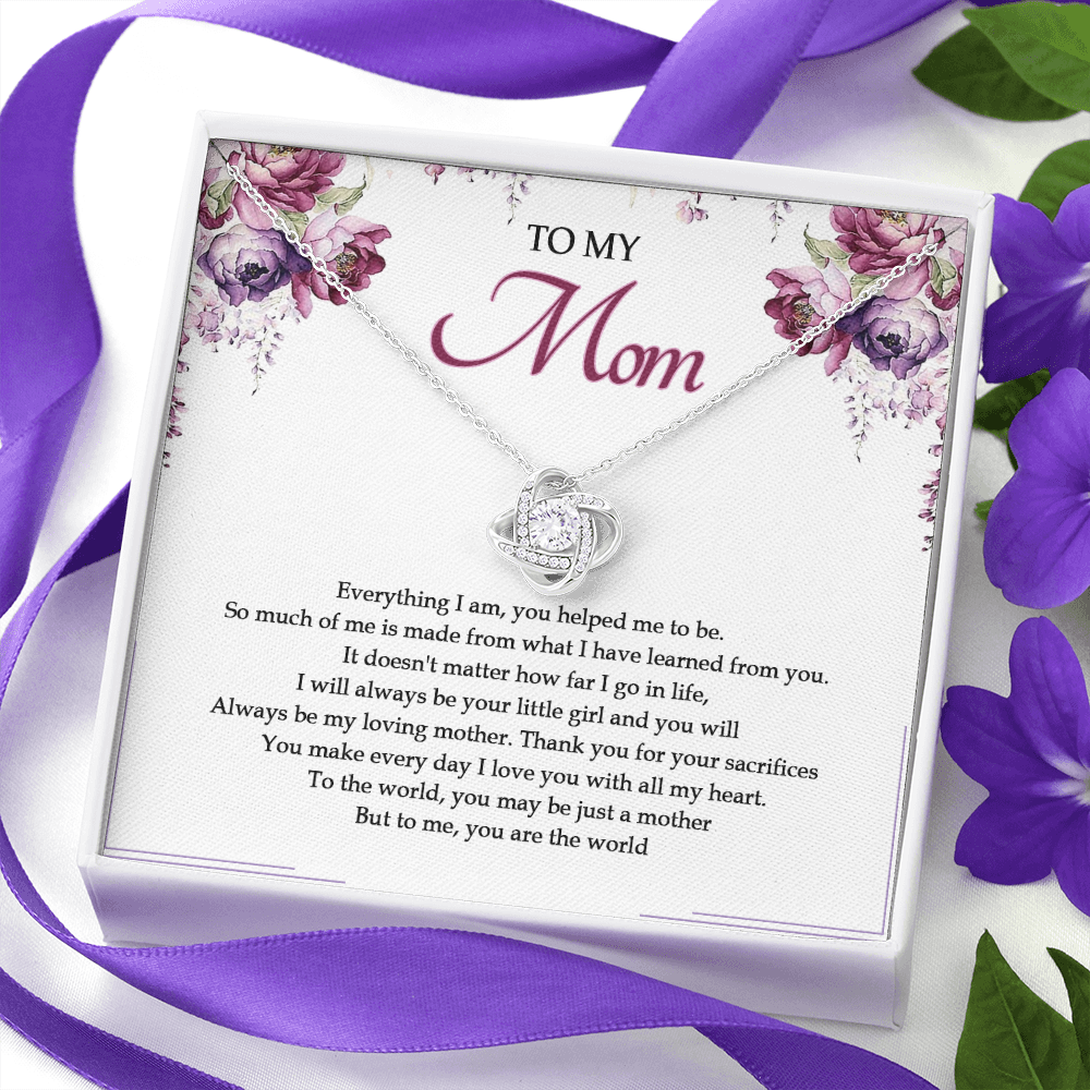 To My Mom You Are The World To Me Necklace SO25V