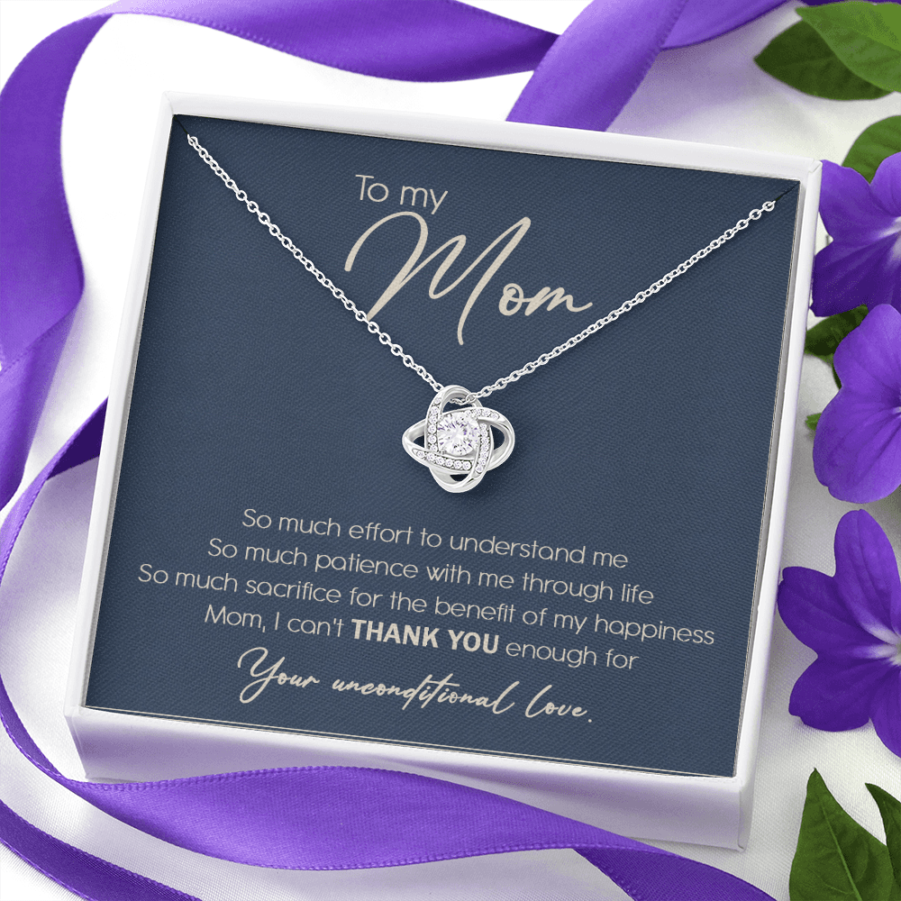 To My Mom I Can't Thank You Enough Necklace SO10T