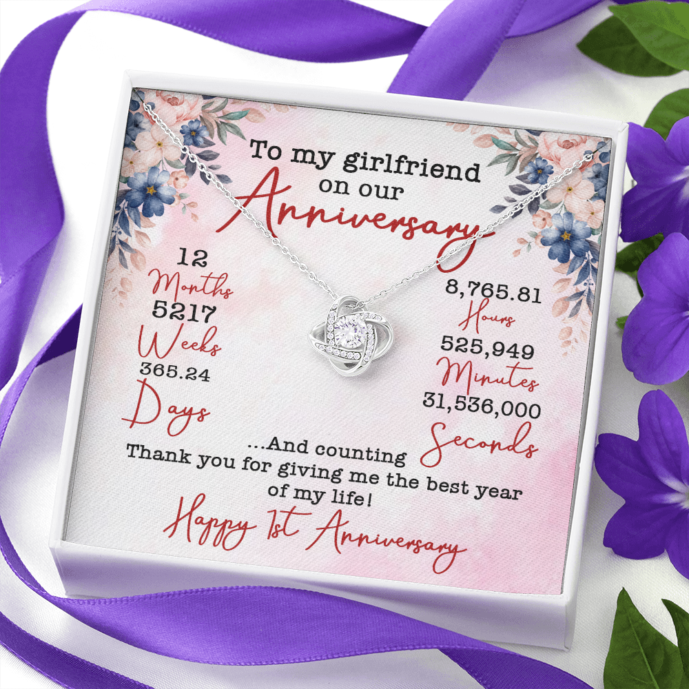 To My Girlfriend On Our Aniversary Necklace SO02v1
