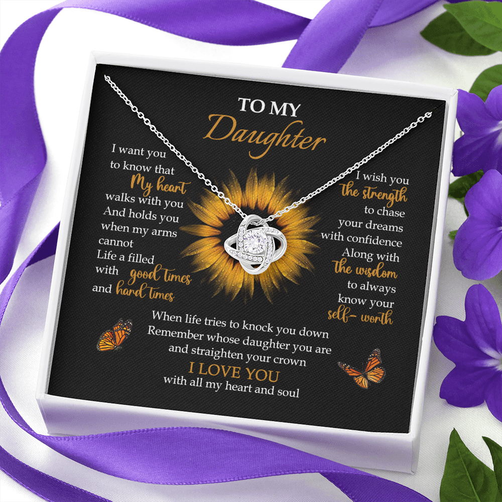 To My Daughter - My Heart Walks With You - Necklace SO65V