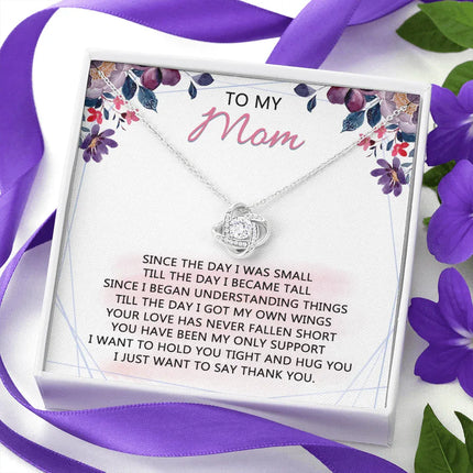 To My Mom - Your Love Has Been My Only Support - Necklace SO59V - Charming Present