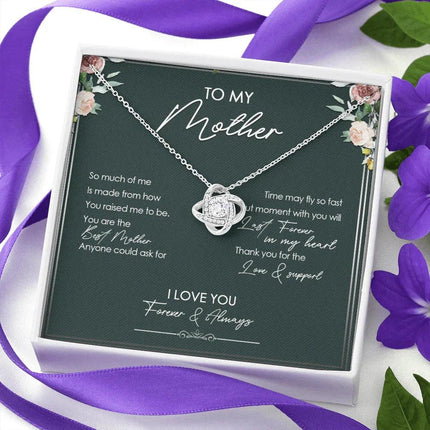 To My Mother - Thank You For Your Love And Support - Necklace SO13V - Charming Present