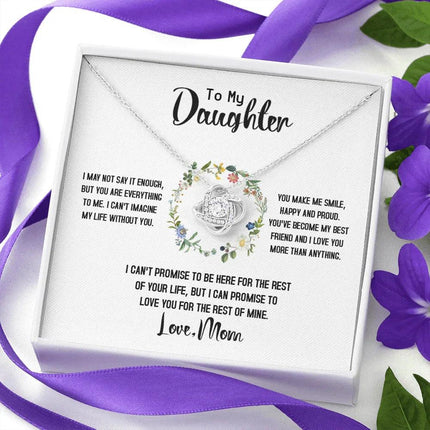 To My Daughter - Love You For The Rest Of Mine - Necklace SO141T - Charming Present