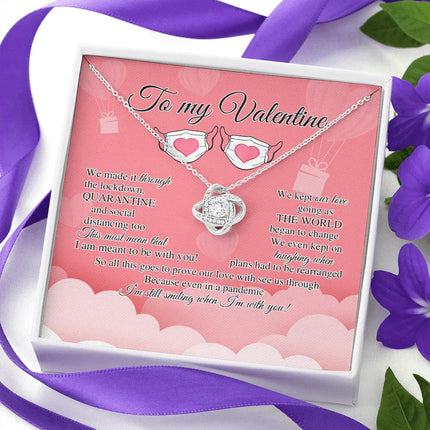 To My Valentine I'm Still Smiling When I'm With You Necklace SO12v1 - Charming Present