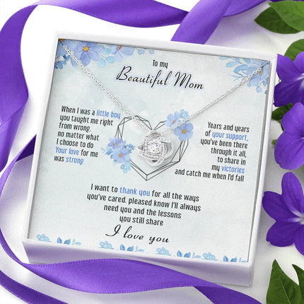 To My Mom I Just Want To Say Thank You - Necklace SO46T - Charming Present