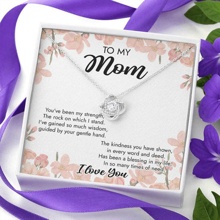 To My Mom You've Been My Strength Necklace SO40 - Charming Present