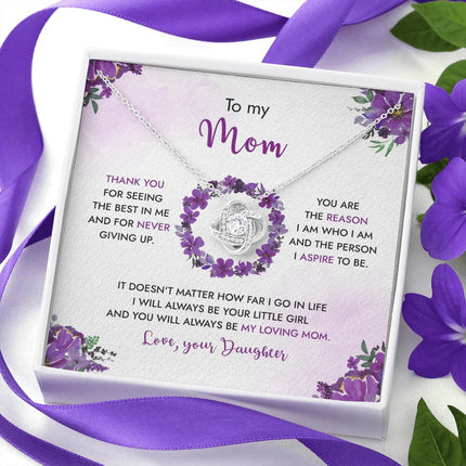 To My Mom - You Will Always Be My Loving Mom - Necklace SO99 - Charming Present