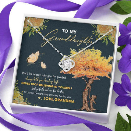 To My Granddaughter - Always Hold Your Head Up High - Necklace DR13 - Charming Present