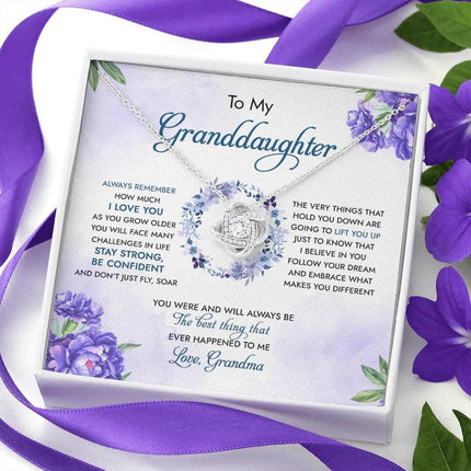 To My Granddaughter You Were And Will Always Be The Best Thing - Necklace SO92 - Charming Present