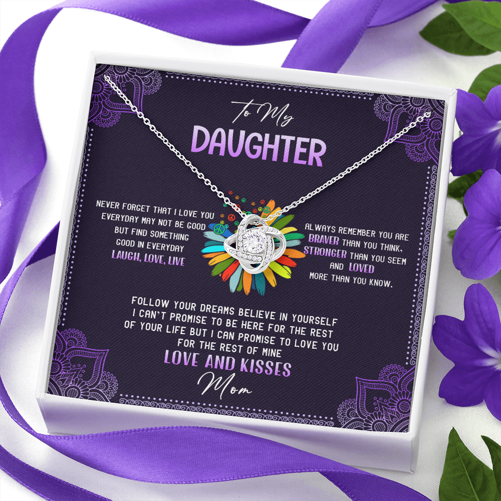 To My Daughter - Never Forget That I Love You - Hippie Necklace SO114T