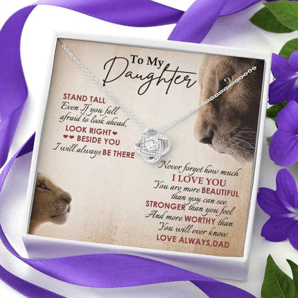 To My Daughter - Never Forget How Much I Love You - Necklace SO78V - Charming Present