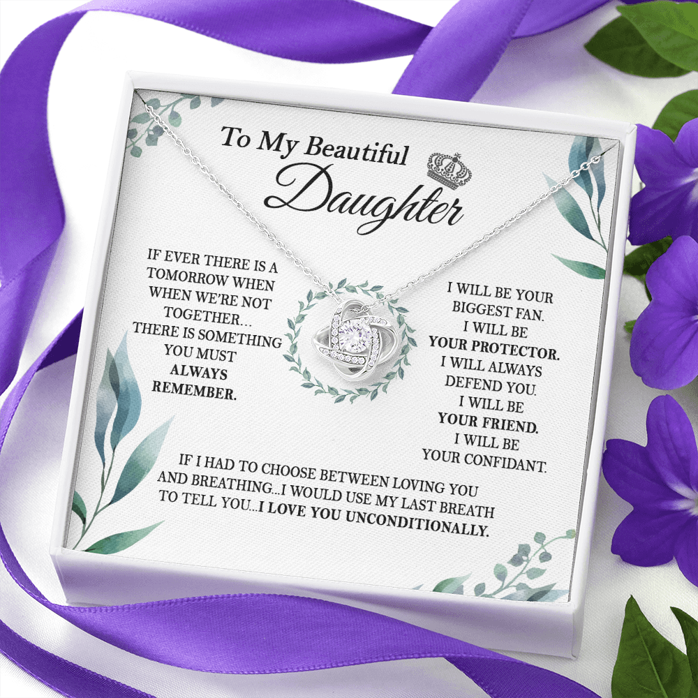 To My Daughter - I Love You Unconditionally - Necklace SO142V